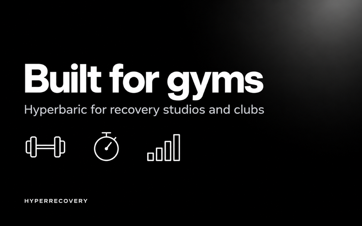 Hyperbaric chambers for gyms and recovery studios guide cover