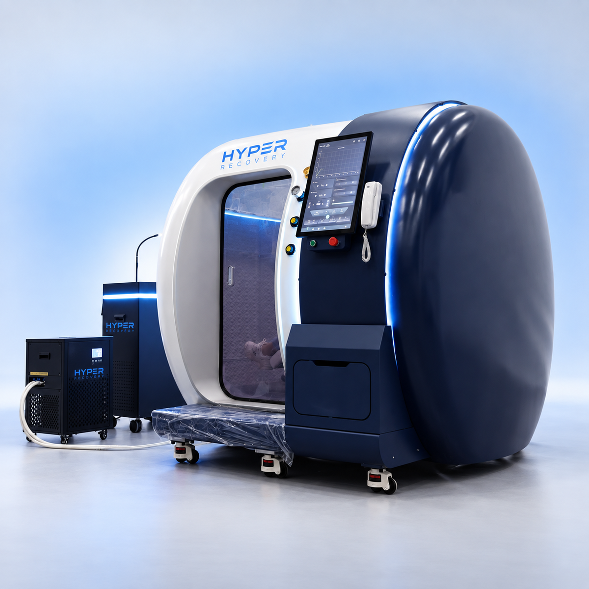 HyperRecovery Seat Duo two-person hyperbaric chamber, view 2